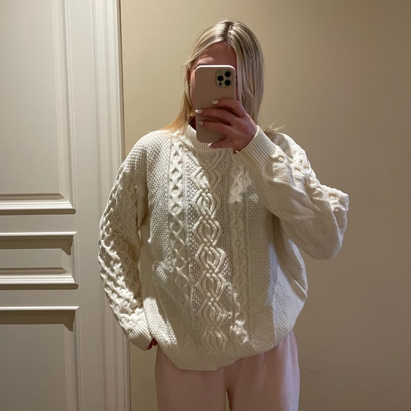 Vintage Cable Knit Sweater - Picture 2 of 3